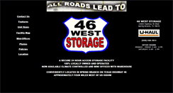 Desktop Screenshot of 46weststorage.com