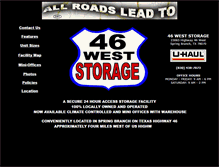 Tablet Screenshot of 46weststorage.com